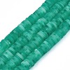 Handmade Polymer Clay Beads Strands CLAY-R089-6mm-166-1