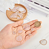 24Pcs 6 Style Natural Capiz Shell Charms SSHEL-TA0001-06-6