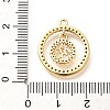 Brass Micro Pave Cubic Zirconia Pendants KK-G519-07G-01-3