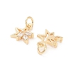Brass Micro Pave Cubic Zirconia Pendants KK-B133-05G-05-2