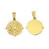 8Pcs 2 Style PVD Vacuum Plating 304 Stainless Steel Pendants STAS-UN0046-94-2
