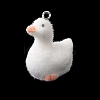Flocking Opaque Resin Pendants RESI-G123-01D-1