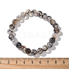 Natural Dragon Veins Agate Beaded Stretch Bracelets X-BJEW-Q692-02C-2