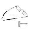 10 Pairs 2 Colors Silicone Eyeglasses Ear Grip FIND-LP0008-60-3