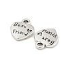 Tibetan Style Zinc Alloy Charms TIBEP-R334-316AS-RS-2