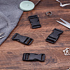 4Pcs Plastic Adjustable Quick Contoured Side Release Buckles PURS-LP0001-10-1