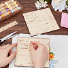 2Pc Square Wooden Crochet and Knitting Gauge DIY-BC0014-02-3