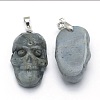 Natural Labradorite Pendants G-P393-A01-2
