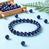 D100Pcs 8mm Natural Lapis Lazuli Round Beads DIY-LS0002-02-6