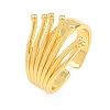 Irregular Brass Cuff Open Rings KK-CBA5A76-01G-4