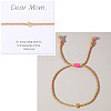 Mother's Day Adjustable Brass Bead Braided Bead Bracelets YE2550-15-1
