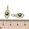 Real 18K Gold Plated Brass Micro Pave Cubic Zirconia Pendants KK-L209-069G-05-3