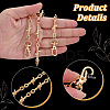 2Pcs 2 Colors Alloy Trouser Chain HJEW-PH02273-3