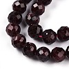 Natural Garnet Beads Strands G-S345-6mm-37-4