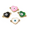 201 Stainless Steel Enamel Connector Charms STAS-P320-14G-1