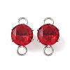 304 Stainless Steel Micro Pave Cubic Zirconia Connector Charms STAS-H240-50P-03-1