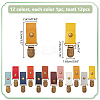 12Pcs 12 Colors Alloy Hat Clips FIND-WR0010-82-2