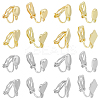16Pcs 8 Style Alloy Clip-on Earring Findings FIND-FH0008-05-1