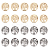 20Pcs 2 Colors Alloy Beads TIBEB-SC0001-14-1