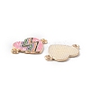 Alloy Colorful Enamel Connector Charms ENAM-CJC0019-01I-2