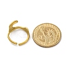 Irregular 304 Stainless Steel Open Cuff Rings for Women RJEW-M019-46G-3