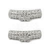 Brass Tube European Beads KK-G532-05B-P-1