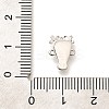 Rack Plating Brass Flower Animal Connector Charms KK-L225-027P-3