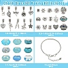 DIY European Style Bracelet Kits. including Alloy & Resin European Beads DIY-YW0012-11A-3