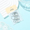 SHEGRACE Adjustable Brass Ring Components XGR0088P-132P-6