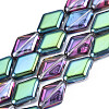 Electroplate Glass Beads Strands EGLA-N008-009-4