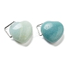Natural Flower Amazonite Pendants G-K371-02P-07-1