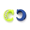 Spray Painted Zinc Alloy Slide Charms ALRI-WH0005-13C-3