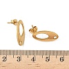 304 Stainless Steel Stud Earring Finding STAS-V015-29G-3
