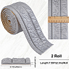 2Pcs Foam 3D Self-Adhesive Waterproof Wallpaper Border DIY-GF0010-19A-2