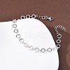 304 Stainless Steel Ring Link Chain Bracelets BJEW-P373-02A-P-3