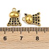 304 Stainless Steel Rhinestone Charms STAS-H242-05G-07-3