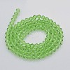 Faceted Bicone Glass Beads Strands EGLA-P017-4mm-01-2