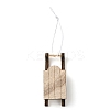 Christmas Unfinished Wood Pendant Decorations LS-WOOD-D026-01F-1
