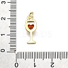 Brass Micro Pave Cubic Zirconia Pendants X-KK-Z100-21G-02-3