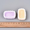 Opaque Resin Rattan Basket Display Decorations DJEW-T001-02M-4