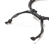 CCB Plastic Nugget Braided Cord Bracelet BJEW-JB08118-02-8