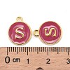 Golden Plated Alloy Enamel Charms LS-ENAM-S118-08S-3