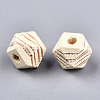 Painted Natural Wood Beads WOOD-T021-52A-12-2