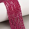 Lab Grown Red Corundum Beads Strands GG-CBAC488-02A-1