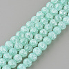 Synthetic Crackle Quartz Beads Strands X-GLAA-S134-8mm-11-1