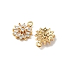 Brass Micro Pave Cubic Zirconia Pendants KK-D373-05G-2