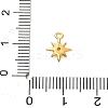 925 Sterling Silver Clear Cubic Zirconia 8-Pointed Star Charms STER-U009-06G-01-3