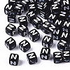 Opaque Acrylic Beads SACR-N002-01N-1