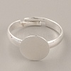 Adjustable Brass Finger Rings Components KK-WH0054-22C-S-1