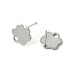 10Pcs 201 Stainless Steel Stud Earring Findings with Hole EJEW-FS0001-14C-2